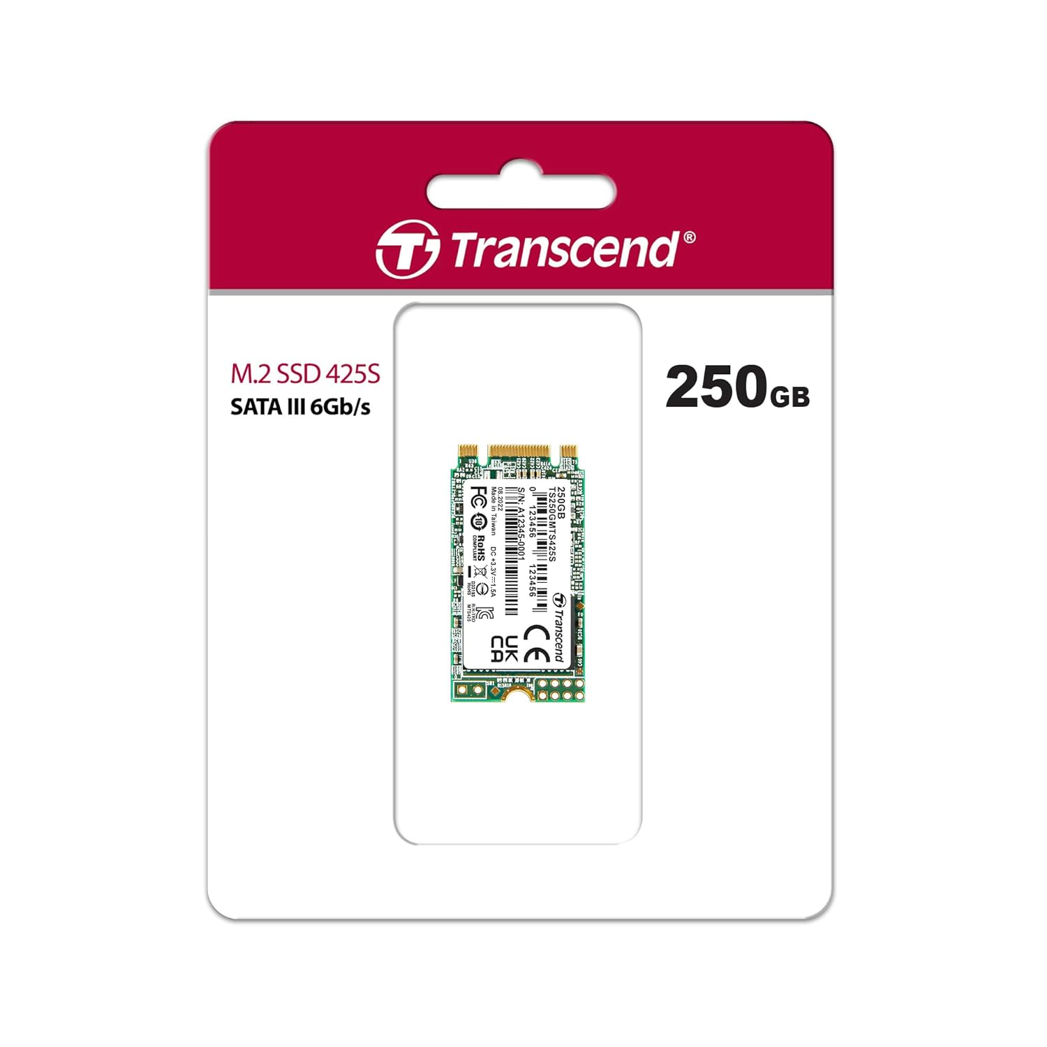 Transcend 425S M.2 2242 SATA III 6Gb/s SSD | 3D NAND flash, Up to 550MB/s Read Speed | 250GB, 500GB, 1TB, 2TB Transcend 425S M.2 2242 SATA III 6Gb/s SSD | 3D NAND flash, Up to 550MB/s Read Speed | 250GB, 500GB, 1TB, 2TB